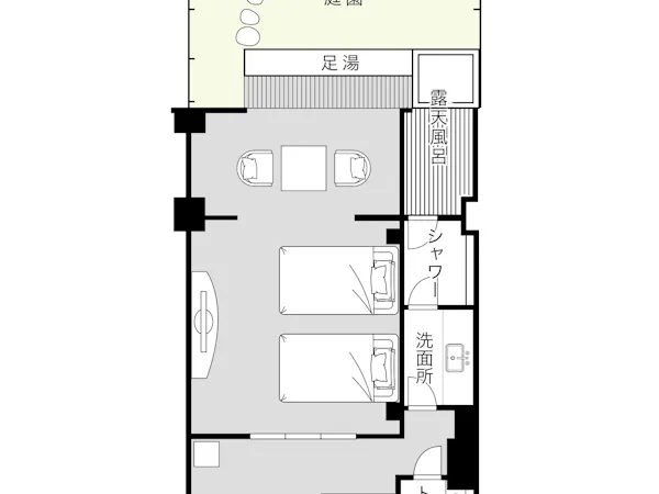 和モダン間取り図