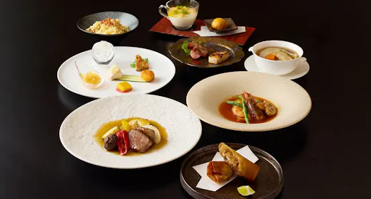 広東スタイル中国料理ディナーコース付きステイ 2食付