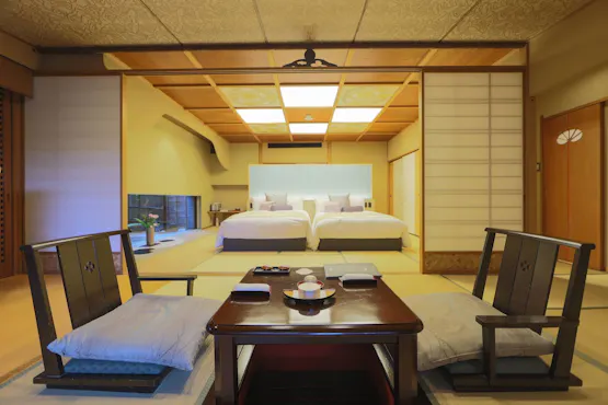 East Wing Twin Room with Open-Air Bath