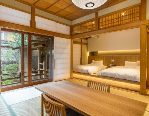 101端月　天然温泉露天風呂付きです。