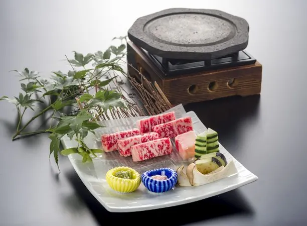 信州牛の石焼き