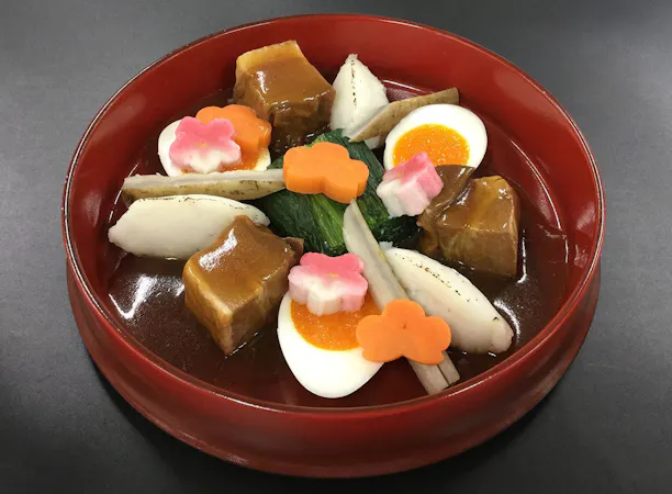 ◆ฤดูหนาว 26【ธ.ค.–ก.พ. ชิปโปกุ “คุจากุ”】หมูสามชั้นตุ๋นและผัก