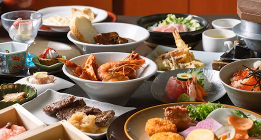 豆陽亭<1泊2食>贅沢ビュッフェ~スペシャルサービス2品付/レストラン木もれび・ドリンクフリー