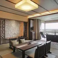 Toyosu Modern Suite - Open-air bath with a view.