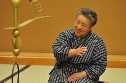 遠野語り部の昔話実演の一コマ