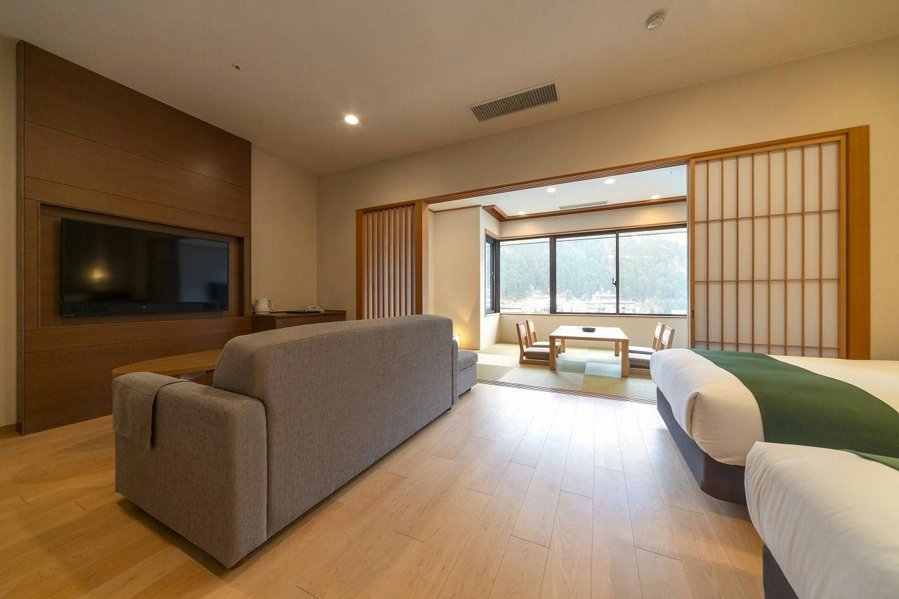 【禁煙】別館デラックス和洋室街側　最上階