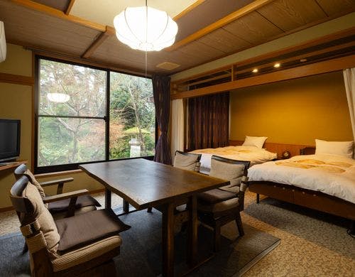 【桃山庵】温泉風呂付き和洋室／白玉の間