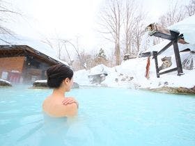 【冬】混浴露天と女性
