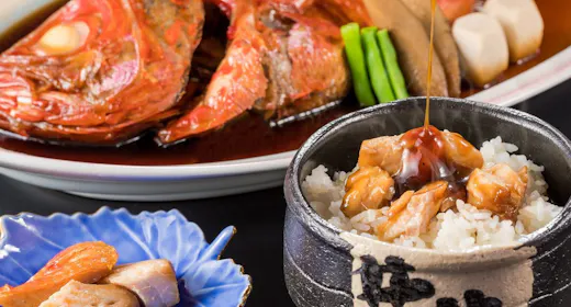 【一休の日】金目鯛姿煮・伊勢海老・鮑・鍋料理の饗宴 漁師町フルコース会席