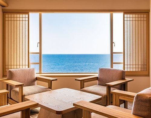 和モダン和洋室絶景スイート『雫』