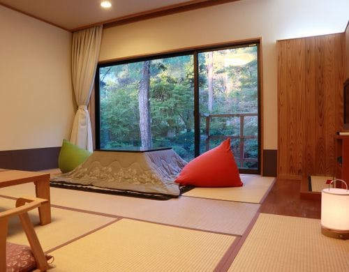 3月末までコタツをご用意しております。