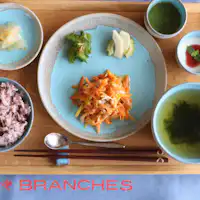 島の食材を使った和朝食