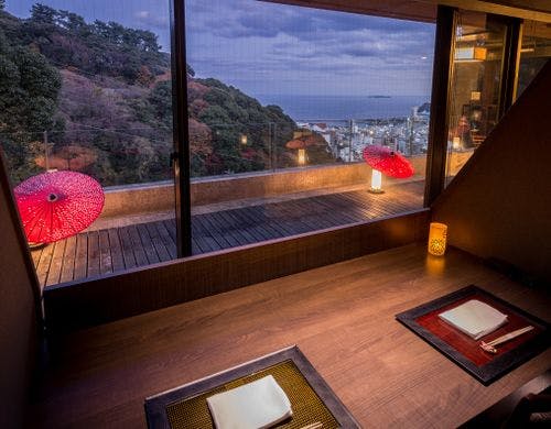 ダイニング半個室カウンターからの眺望