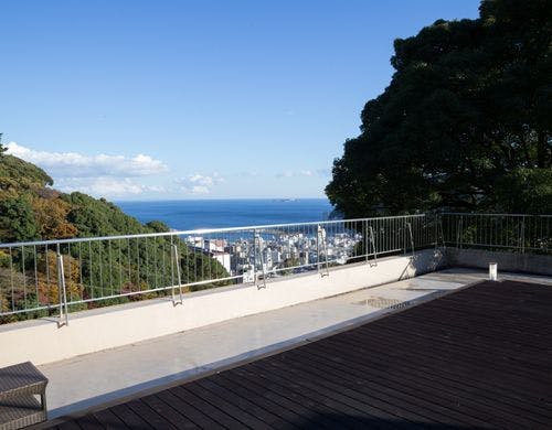 屋上からの相模湾