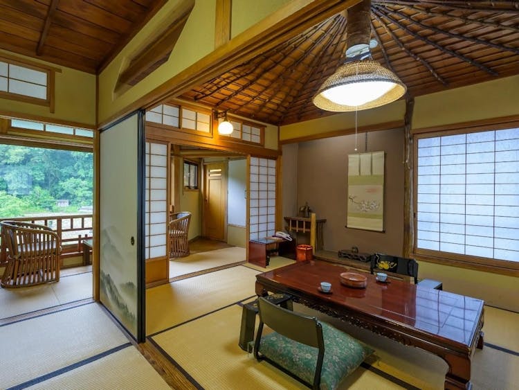 【温泉内風呂付】準特別室〇南天〇傘天井本間6畳+踏込のサムネイル画像