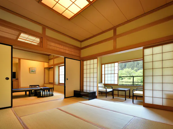 【基本プラン|山側16帖】四季の懐石料理と源泉掛け流しの温泉を楽しむ|特選懐石|1泊2食