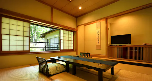 【客室】源泉かけ流し内湯付客室|8帖+8帖