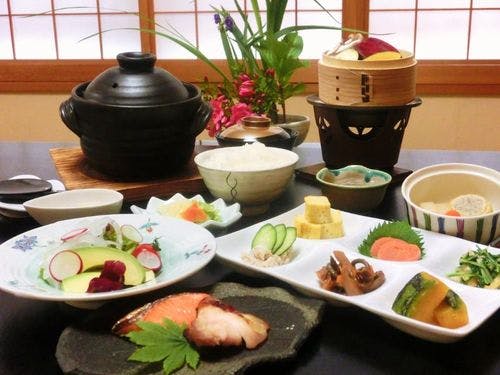 会津野菜をふんだんに使った自慢の朝食