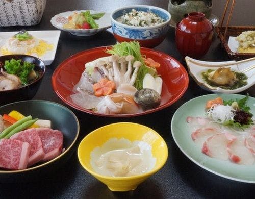春の清流会席
