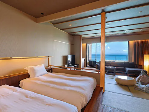 【ห้องพักสไตล์ญี่ปุ่นและตะวันตกพร้อมอ่างอาบน้ำกลางแจ้งส่วนตัว】ภายใน (ตัวอย่าง)