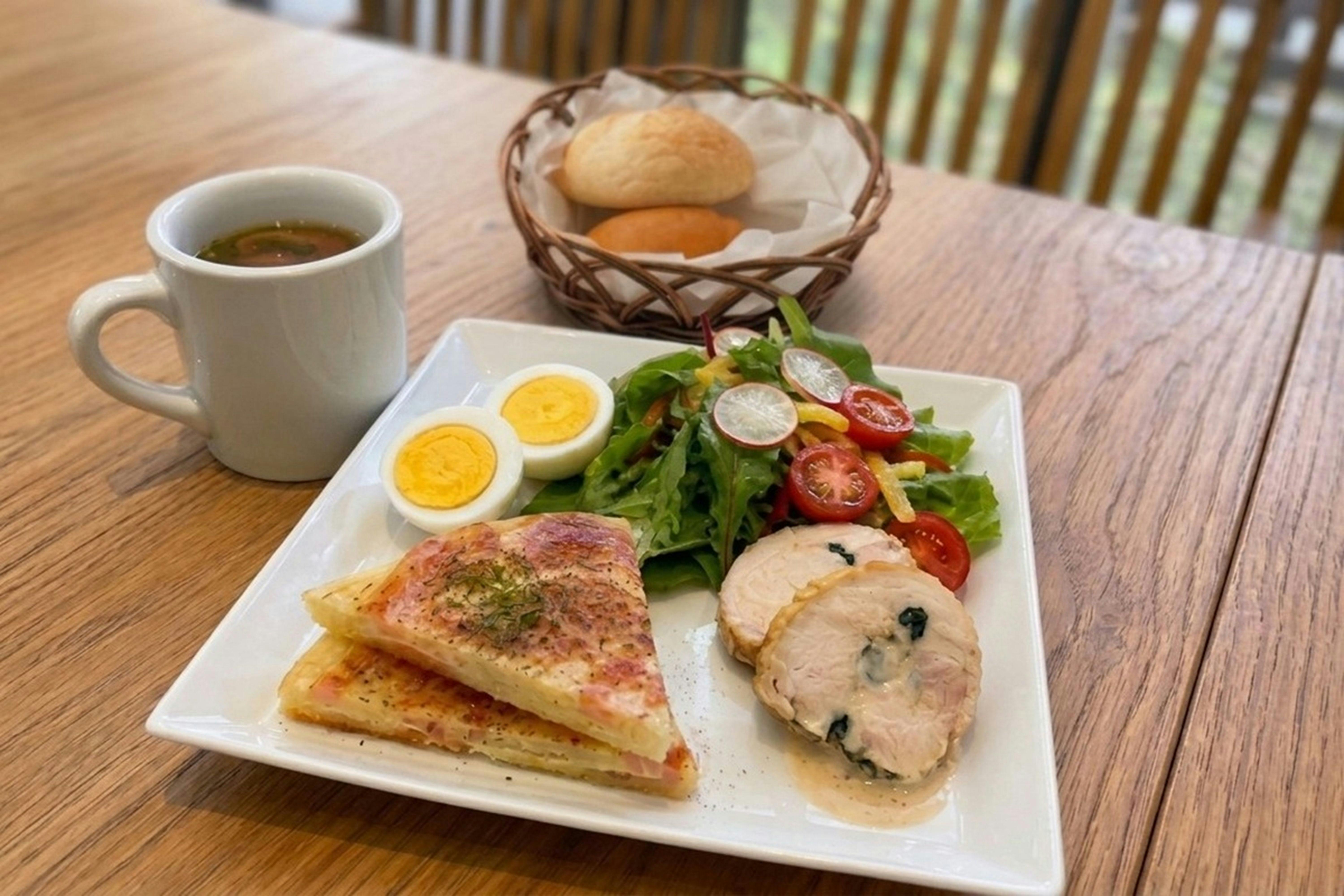 【朝食】洋朝食付きプラン※画像は一例。