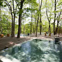 【女性用大浴場】露天風呂/森の芽吹きの頃