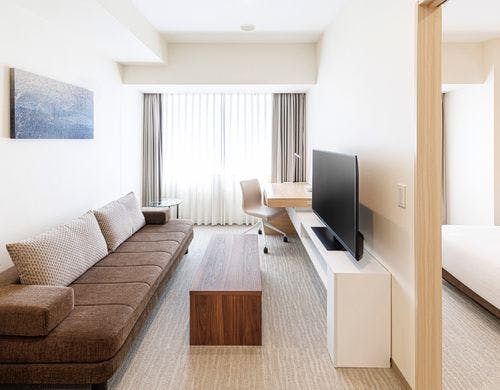 1ベッドルームキング　リビング