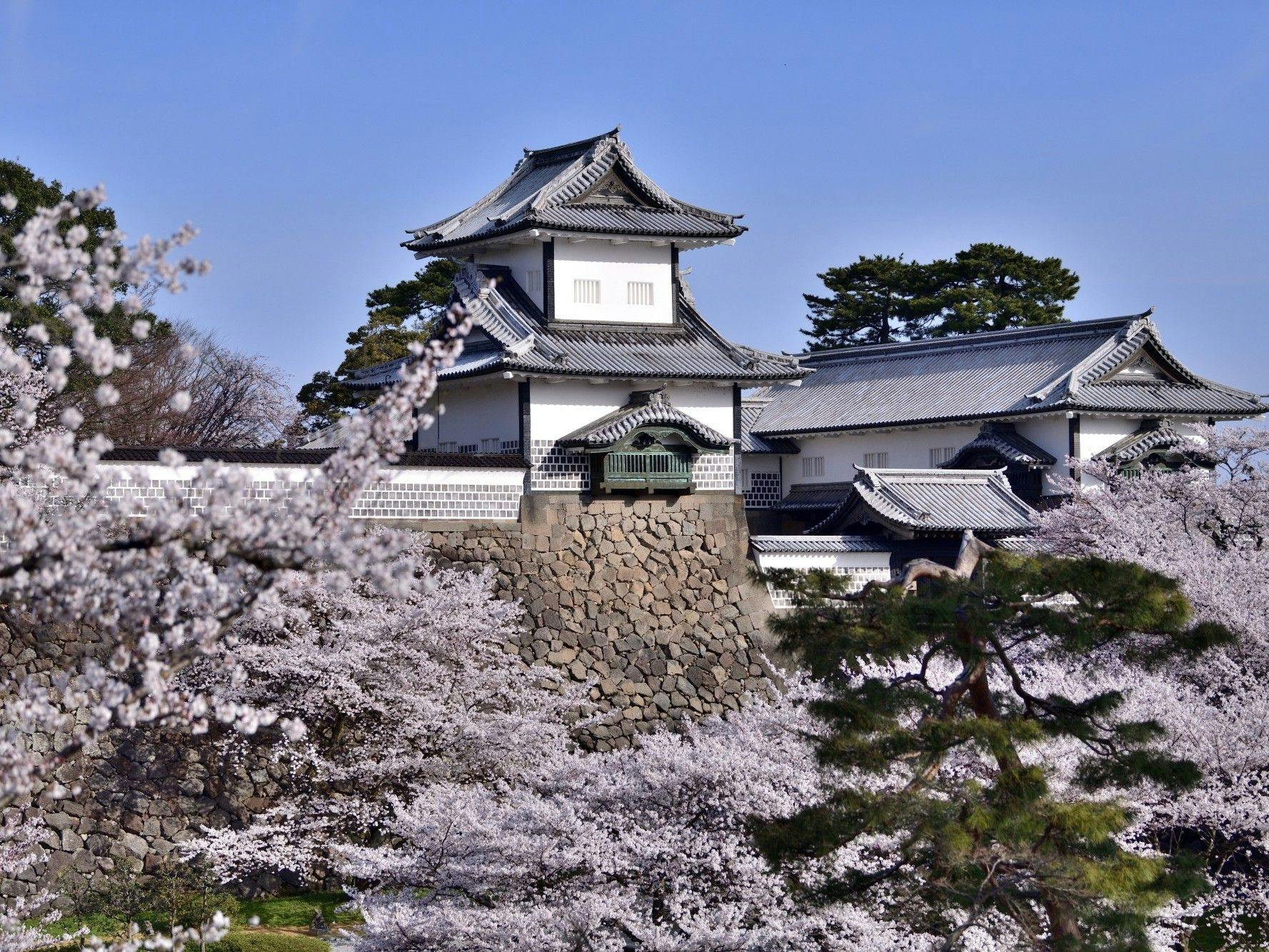 Taman Kastil Kanazawa berada sangat dekat dari Kenrokuen.