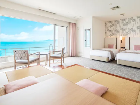 ห้องพักแบบญี่ปุ่น-ตะวันตกระดับซูพีเรียในอาคารฝั่งตะวันตก ※ตัวอย่าง