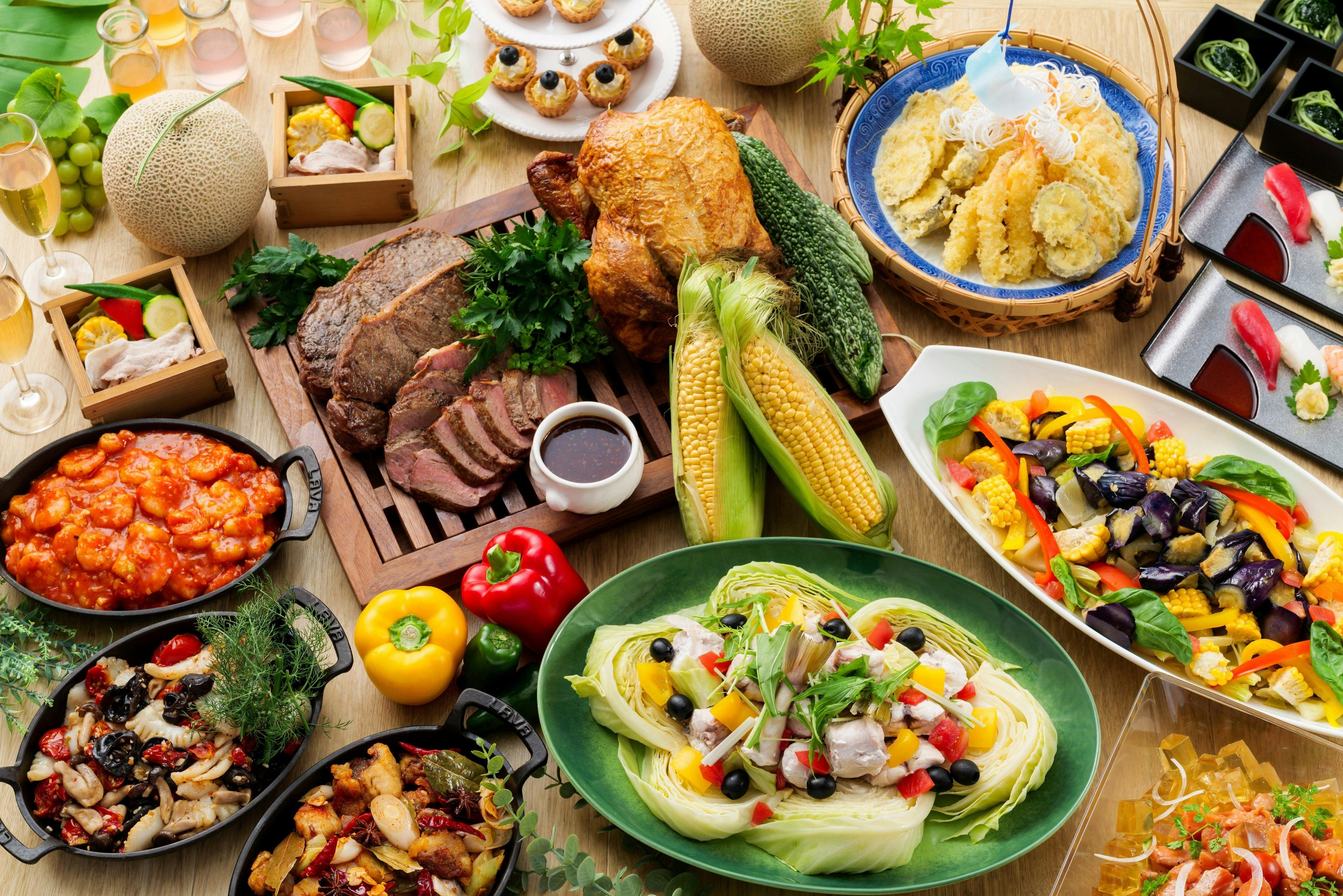 석식 뷔페 이미지