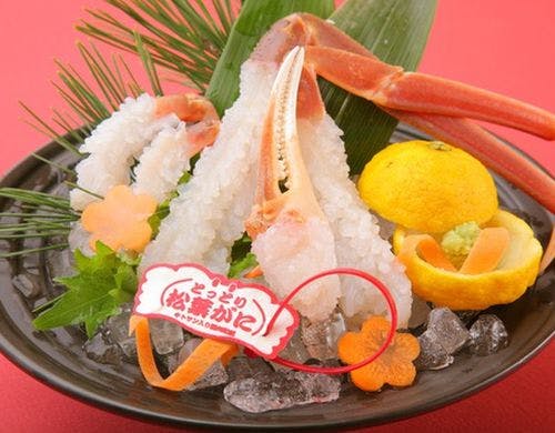 松葉蟹　蟹刺し
