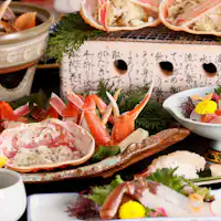 Jamuan kaiseki dengan kepiting segar