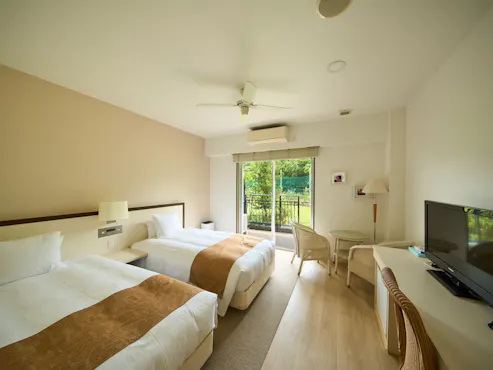 ห้องพักเตียงคู่มาตรฐาน (อนุญาตให้นำสัตว์เลี้ยงเข้าพักได้)