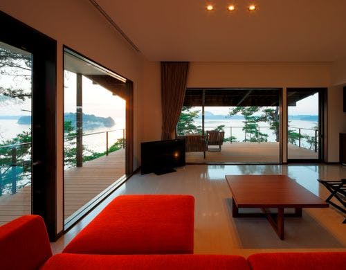 パノラマビューヴィラの露天風呂