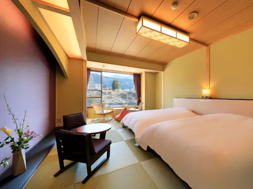 和洋室ツインベッドのお部屋<12.5畳>