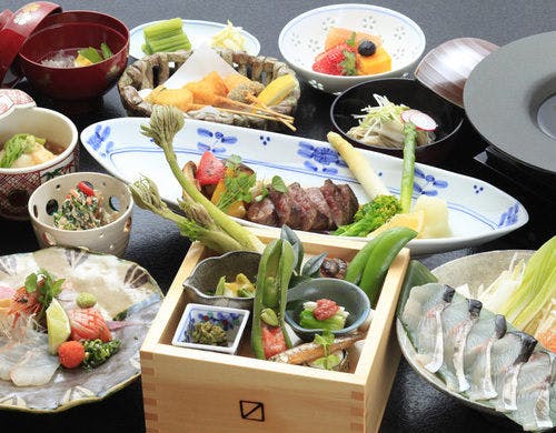 遊心庵　グルメプラン一例。