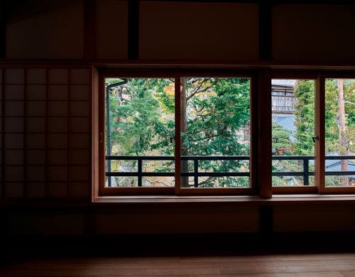 包石リビング眺め