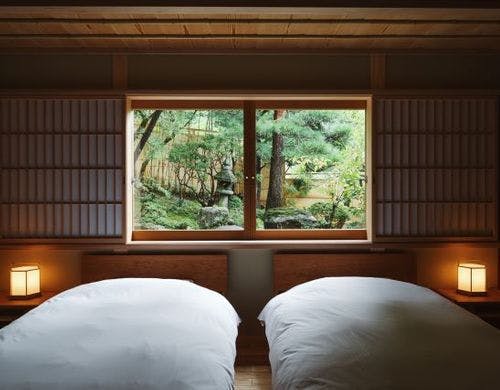 離れ寝室「壱」のベッドルーム