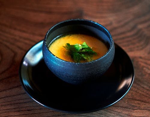 蕗の薹の茶碗蒸し