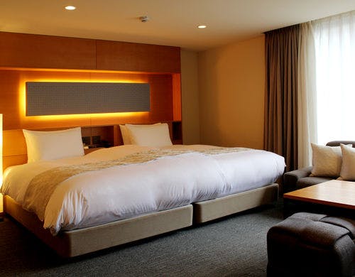 デラックスツインルームの浴槽