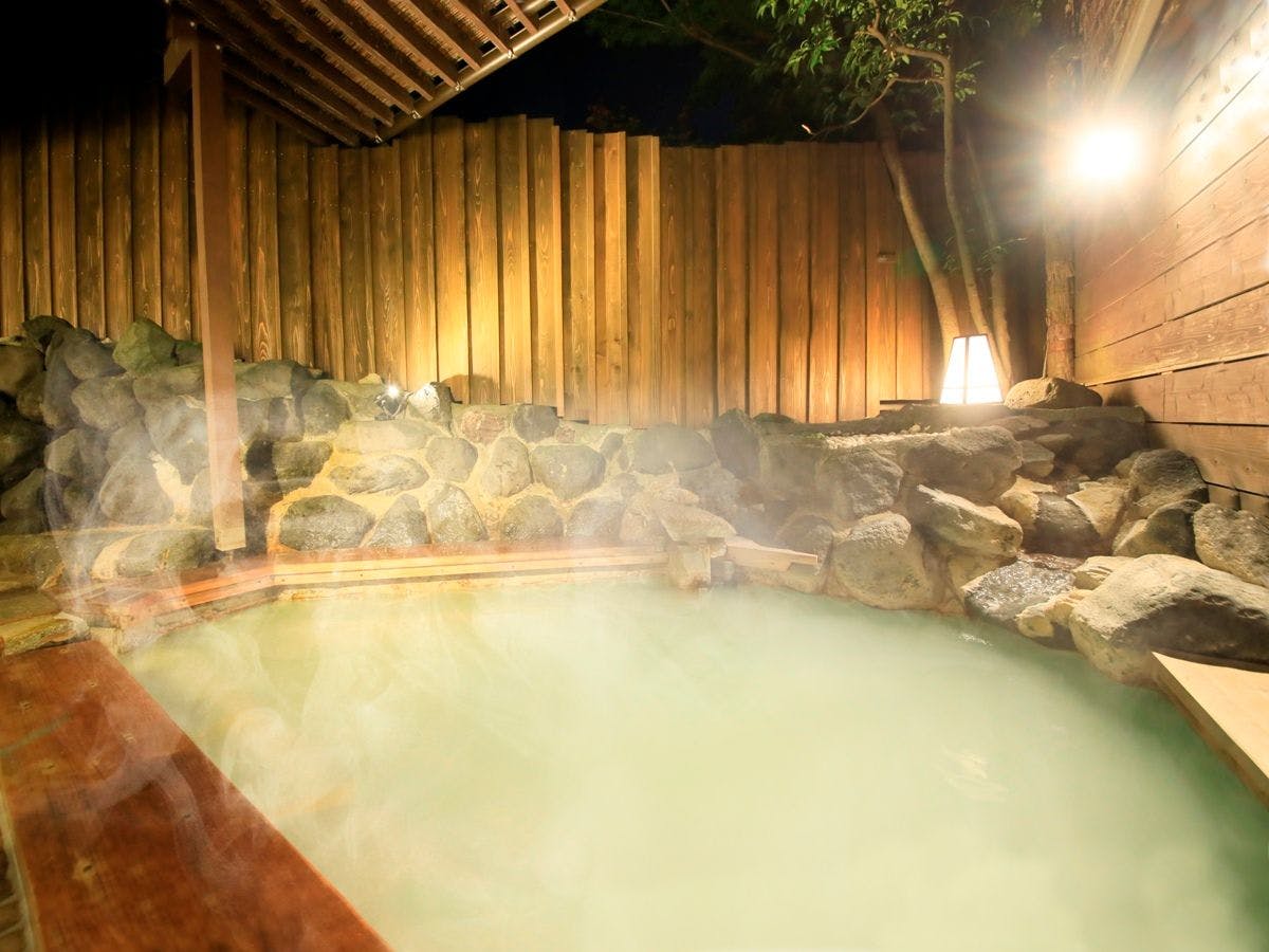 【本館】大涌谷温泉の露天風呂