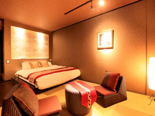 【本館】和モダンクイーンベッド(一例)