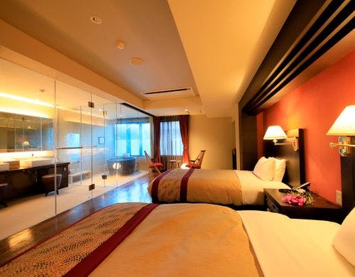 【本館】陶器風呂付き洋室ツイン（一例）