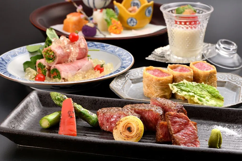 ภาพอาหารชุดพิเศษเนื้อฮิราอิ