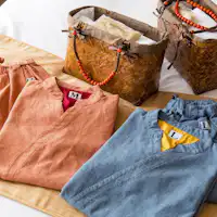 作務衣・湯カゴセット