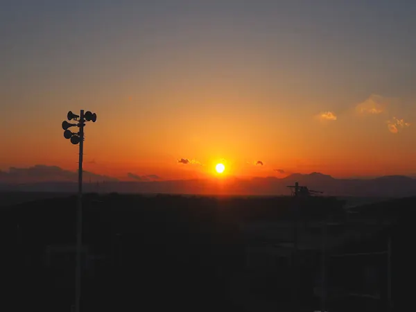 海側お部屋からの夕日