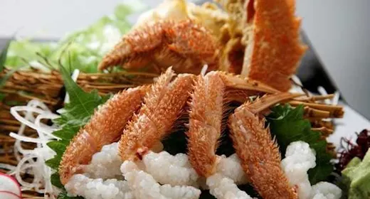 【活毛ガニ一杯丸ごとプラン】調理法は活ならではの洗い(刺身)or茹でをお好みでチョイス