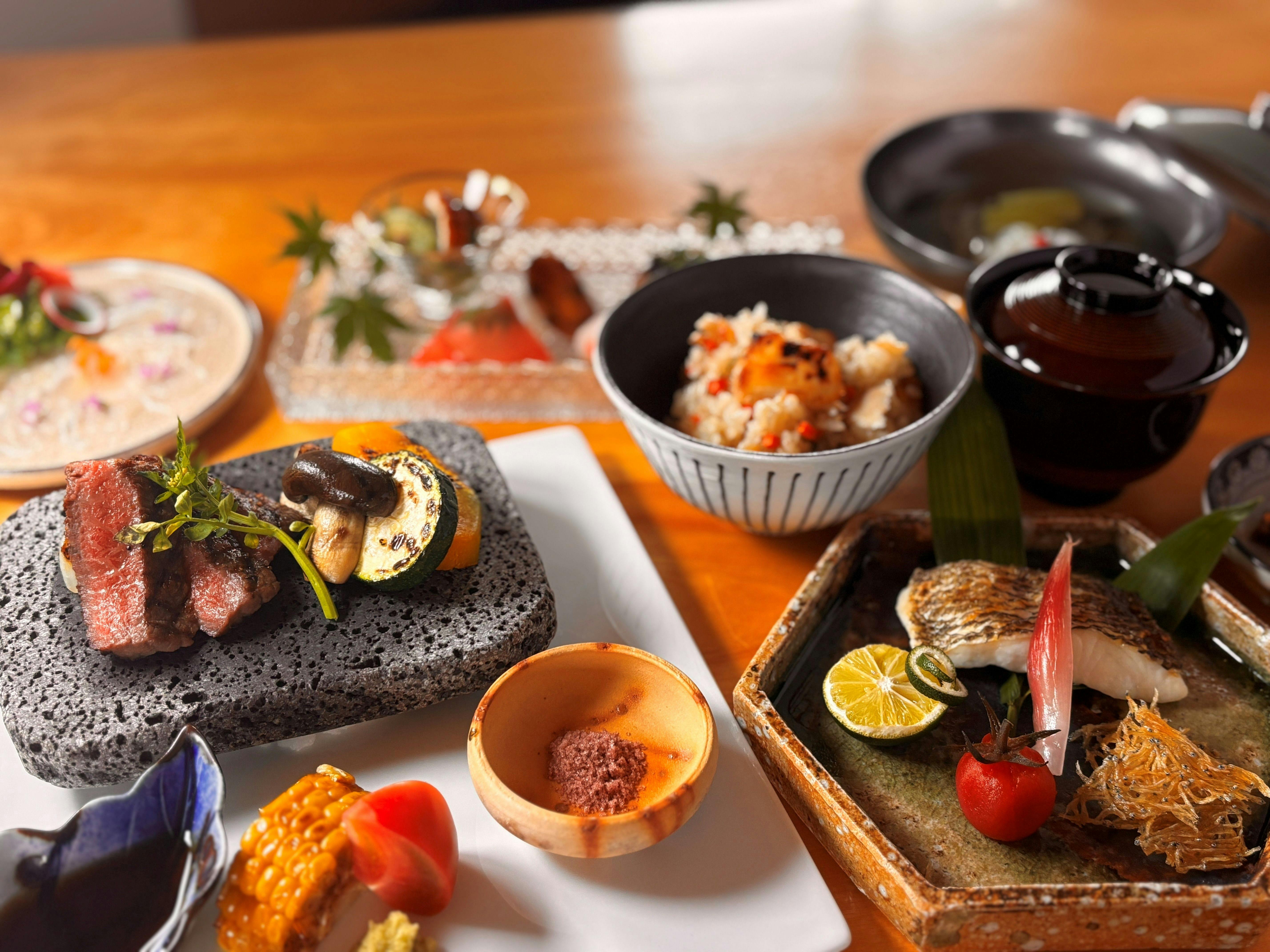 季節ごとに旬の食材を生かしたお食事