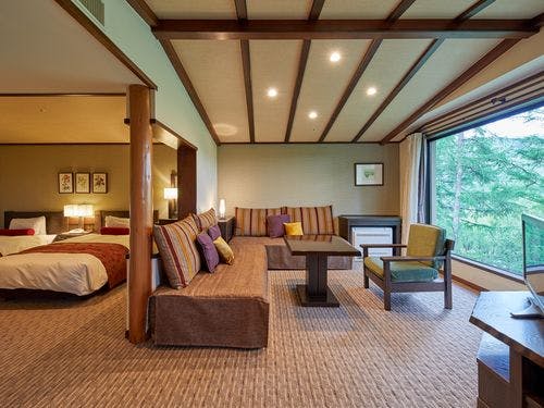 ホテルハーヴェスト蓼科のベッドルーム