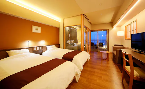 스위트룸의 서양식 부분